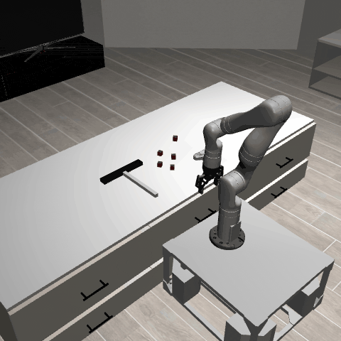 SweepIntoDrawer3D Demo